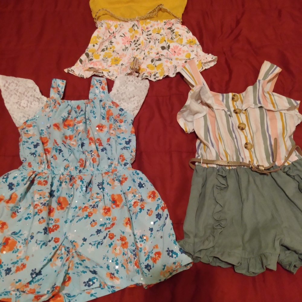 Set of 3 dressy rompers